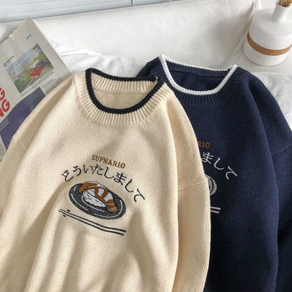 men's sweaters knitted sweater men and women pullover winter clothing korean fashion harajuku hip hop couples jumper sweater streetwear, White;black
men's sweaters knitted sweater men and women pullover winter clothing korean fashion harajuku hip hop couples jumper sweater streetwear, White;black