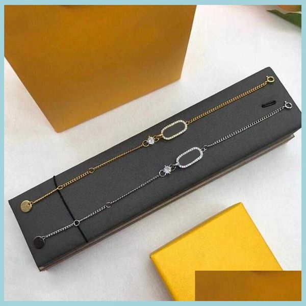 charm bracelets designer bracelets bangles fashion cubic zircon crystal bracelet luxury letters gold sier bangle for woman gift jewel dhg5y, Golden;silver
charm bracelets designer bracelets bangles fashion cubic zircon crystal bracelet luxury letters gold sier bangle for woman gift jewel dhg5y, Golden;silver