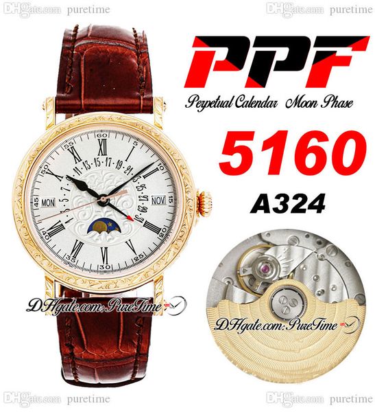 ppf perpetual calendar 5960r a324 automatic mens watch moon phase 38 rose gold engrave silver flower totem dial blue roman brown leather sup, Slivery;brown
ppf perpetual calendar 5960r a324 automatic mens watch moon phase 38 rose gold engrave silver flower totem dial blue roman brown leather sup, Slivery;brown