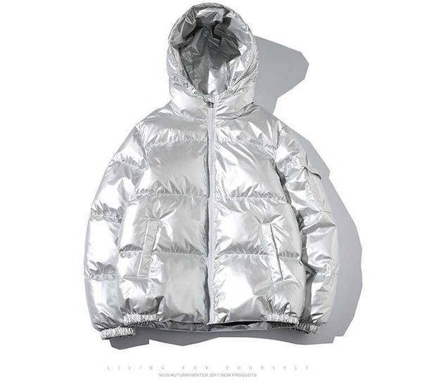 men's down parkas men women's puffer jacket winter hooded parka fashion glossy waterproof loose thicken warm down cotton-padded co, Black
men's down parkas men women's puffer jacket winter hooded parka fashion glossy waterproof loose thicken warm down cotton-padded co, Black