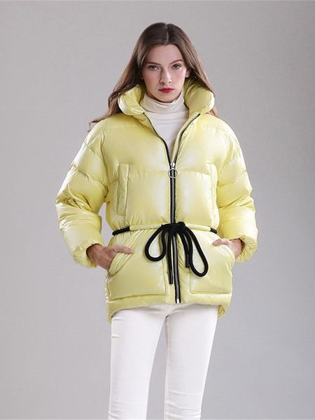 women's down parkas stand collar loose drawstring coats winter fluffy coat female thicker warm jacket wy1026 220930, Black
women's down parkas stand collar loose drawstring coats winter fluffy coat female thicker warm jacket wy1026 220930, Black
