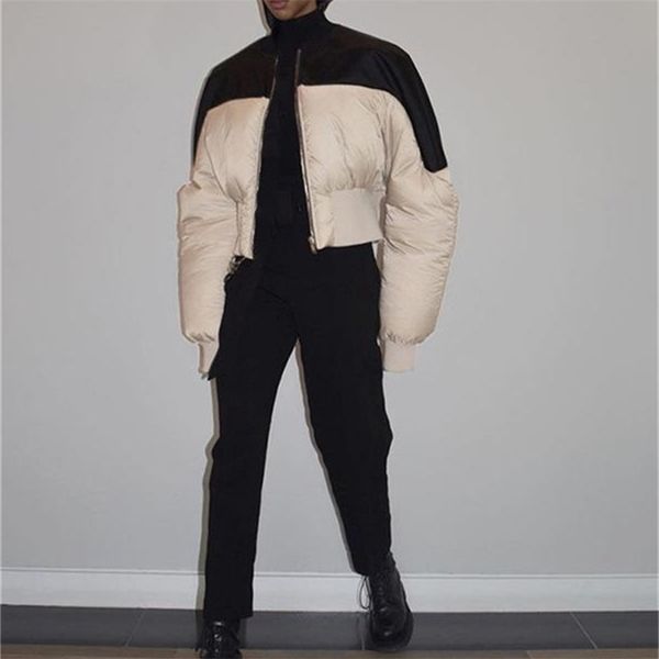 womens down parkas winter trend womens down jacket twocolor stitching baseball collar bomber jacket thickened warm ladies longsleeved 220930, Black
womens down parkas winter trend womens down jacket twocolor stitching baseball collar bomber jacket thickened warm ladies longsleeved 220930, Black