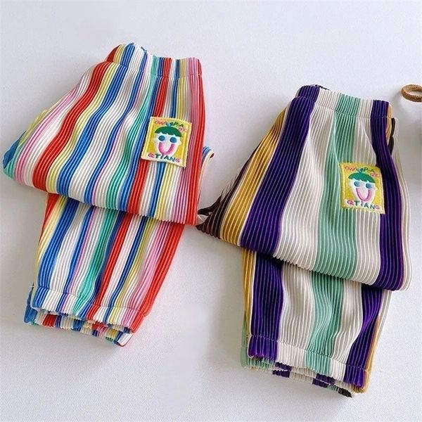 trousers childrens rainbow folds pants girl spring summer casual elastic waist sweatpants loose korean style kid clothes 2201006, Blue
trousers childrens rainbow folds pants girl spring summer casual elastic waist sweatpants loose korean style kid clothes 2201006, Blue