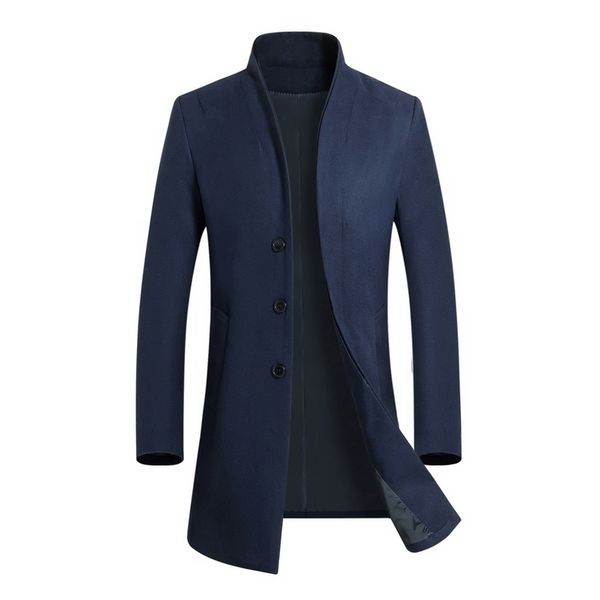 men's wool blends winter men's wool blends overcoat cashmere long loose coat snow jackets cottonpadded clothes trench windbreaker, Black
men's wool blends winter men's wool blends overcoat cashmere long loose coat snow jackets cottonpadded clothes trench windbreaker, Black