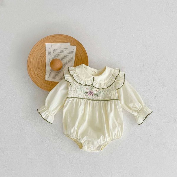 rompers 2022 autumn new kid girl flower long sleeve romper baby embroidery casual jumpsuit infant full cotton onesie toddler outfits j220922, Blue
rompers 2022 autumn new kid girl flower long sleeve romper baby embroidery casual jumpsuit infant full cotton onesie toddler outfits j220922, Blue