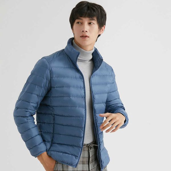 men's down parkas autumn winter light thin white duck jacket men stand collar coat male short warm puffer outwear plus size 3xl g220930, Black
men's down parkas autumn winter light thin white duck jacket men stand collar coat male short warm puffer outwear plus size 3xl g220930, Black