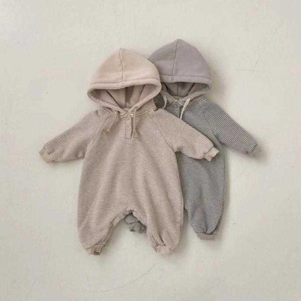 rompers infant autumn winter striped simple hoodies romper boy casual pullover cotton jumpsuit girl long sleeves outfits one piece j220922, Blue
rompers infant autumn winter striped simple hoodies romper boy casual pullover cotton jumpsuit girl long sleeves outfits one piece j220922, Blue