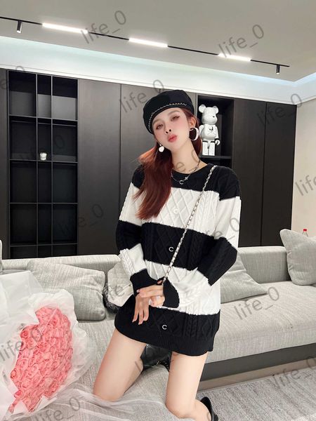 brand womens sweaters patchwork wide stripes medium style round neck pullovers knitted cardigans spring autumn warm fashion sweater women, White;black
brand womens sweaters patchwork wide stripes medium style round neck pullovers knitted cardigans spring autumn warm fashion sweater women, White;black
