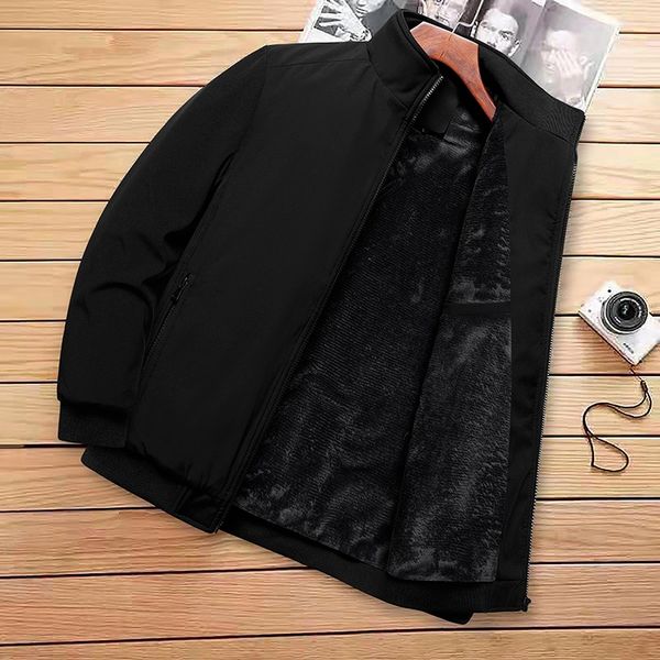 men autumn casual jacket stand collar fleece lined fall lightweight coats men fashion clothing brand new plus size 6xl, Black;brown
men autumn casual jacket stand collar fleece lined fall lightweight coats men fashion clothing brand new plus size 6xl, Black;brown