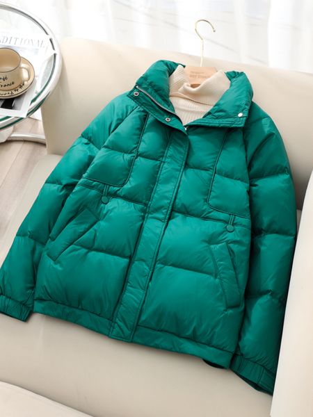 women's down parkas autumn winter down jacket women stand collar loose casual thick sr white duck down coat female solid loose korean o, Black
women's down parkas autumn winter down jacket women stand collar loose casual thick sr white duck down coat female solid loose korean o, Black