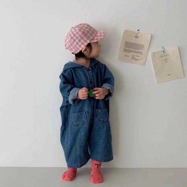 rompers 2021 autumn new baby girl loose denim romper long sleeve kids hooded jumpsuit for boys denim overall baby toddler clothing j220922, Blue
rompers 2021 autumn new baby girl loose denim romper long sleeve kids hooded jumpsuit for boys denim overall baby toddler clothing j220922, Blue