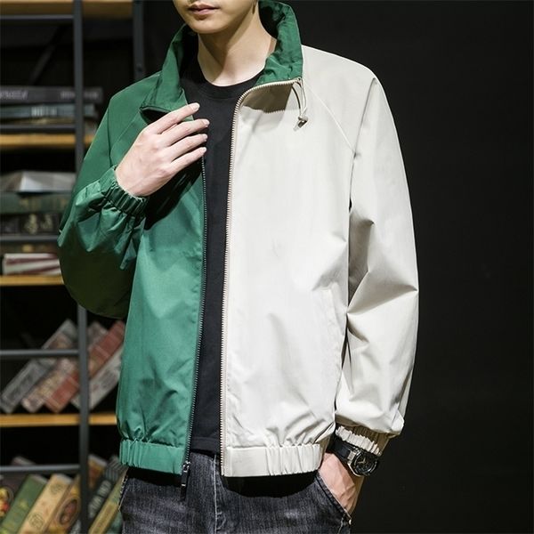 mens jackets patchwork jacket spring and autumn hip hop fashion clothing lightweigt stand collar casual 220930, Black;brown
mens jackets patchwork jacket spring and autumn hip hop fashion clothing lightweigt stand collar casual 220930, Black;brown