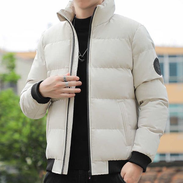 men's down parkas 2022 cotton coat autumn and winter new korean version stand collar thickened youth g221010, Black
men's down parkas 2022 cotton coat autumn and winter new korean version stand collar thickened youth g221010, Black