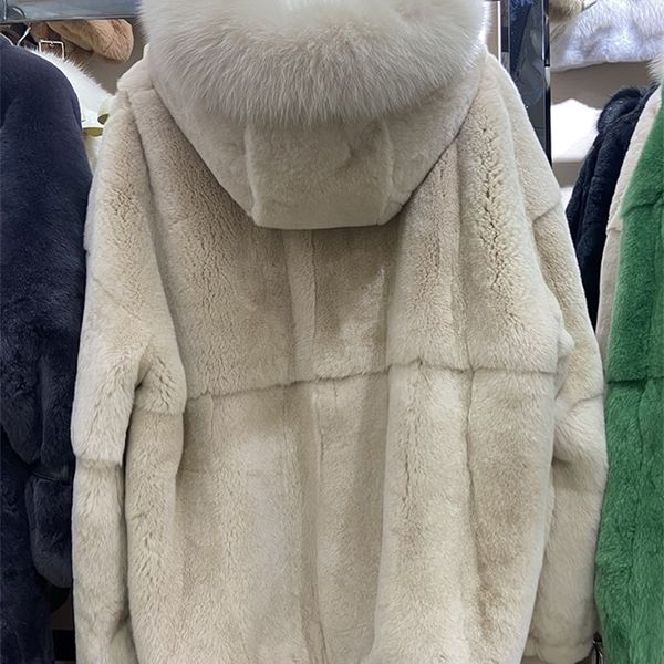 womens fur faux women winter thick warm soft real rex rabbit hooded collar long outerwear 67cm length 220930, Black
womens fur faux women winter thick warm soft real rex rabbit hooded collar long outerwear 67cm length 220930, Black