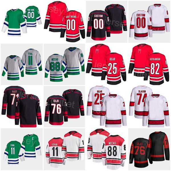 men hockey reverse retro 71 jesper fast jersey 25 ethan bear 82 jesperi kotkaniemi 74 jaccob slavin 76 brady skjei 88 martin necas 11 staal, Black;red
men hockey reverse retro 71 jesper fast jersey 25 ethan bear 82 jesperi kotkaniemi 74 jaccob slavin 76 brady skjei 88 martin necas 11 staal, Black;red
