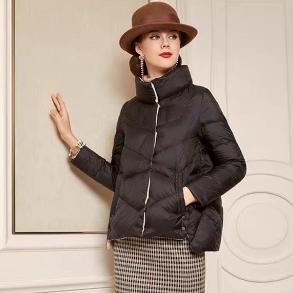 women's down parkas offseason light down jacket women winter style fashion slim offseasstand collar white duck down jacket f2214 220930, Black
women's down parkas offseason light down jacket women winter style fashion slim offseasstand collar white duck down jacket f2214 220930, Black