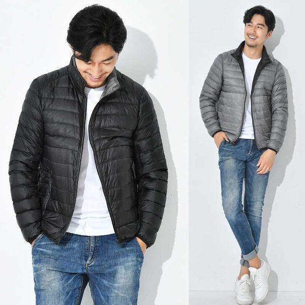 men's down parkas quanbo reversible packable jacket water-resistant with zipper pockets lightweight duck -filled outerwear g220930, Black
men's down parkas quanbo reversible packable jacket water-resistant with zipper pockets lightweight duck -filled outerwear g220930, Black