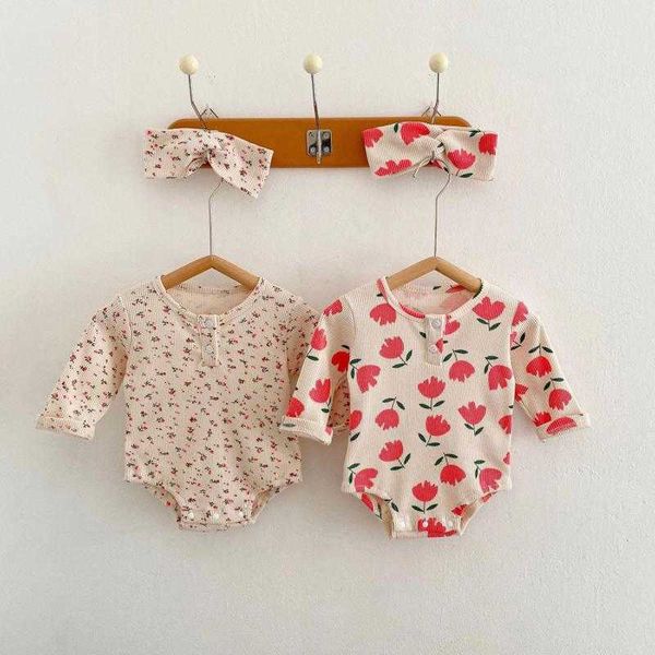 rompers 2022 autumn girl sweet tulip long sleeves waffle jumpsuit retro floral cotton bodysuit one piece with girls flower headband j220922, Blue
rompers 2022 autumn girl sweet tulip long sleeves waffle jumpsuit retro floral cotton bodysuit one piece with girls flower headband j220922, Blue