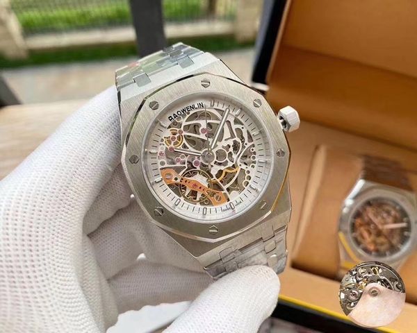 luxury men's watch box fully automatic mechanical movement watches all gold colorfast steel bracelet works 42mm wristwatch bracelet des, Slivery;brown
luxury men's watch box fully automatic mechanical movement watches all gold colorfast steel bracelet works 42mm wristwatch bracelet des, Slivery;brown