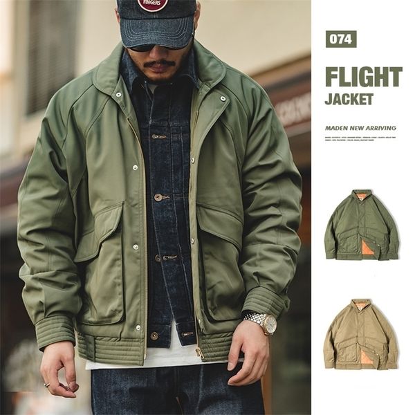 mens jackets maden japanese vintage pilot jackets thickened warm cotton pocket coats mens autum winter coat military army bomber jacket 2210, Black;brown
mens jackets maden japanese vintage pilot jackets thickened warm cotton pocket coats mens autum winter coat military army bomber jacket 2210, Black;brown
