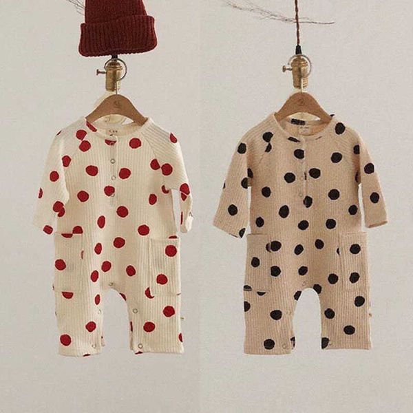 rompers newborn baby boy girl knitted romper dot print jumpsuit long sleeves solid cotton baby girl clothing outfit j220922, Blue
rompers newborn baby boy girl knitted romper dot print jumpsuit long sleeves solid cotton baby girl clothing outfit j220922, Blue