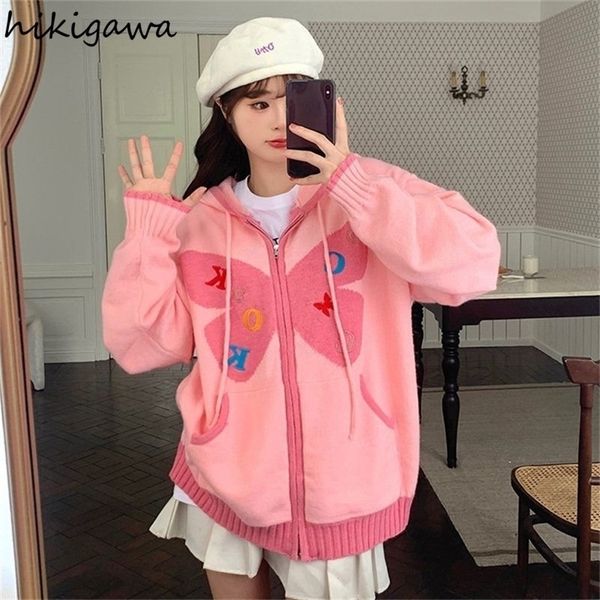 women's knits tees oversized cardigan women's clothing butterfly hooded sueter casual fashion pull femme korean knitted sweater c, White
women's knits tees oversized cardigan women's clothing butterfly hooded sueter casual fashion pull femme korean knitted sweater c, White