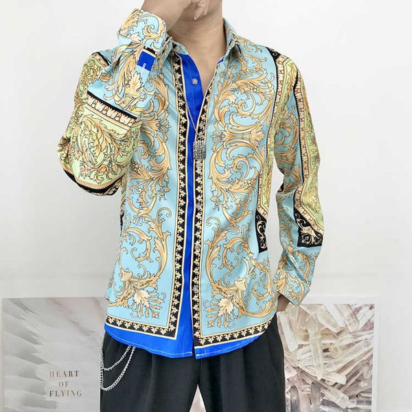 men's casual shirts baroque 3d printed blue gold purple long sleeve shirt men 2020 luxury designer shirt men camisa masculina vintage p, White;black
men's casual shirts baroque 3d printed blue gold purple long sleeve shirt men 2020 luxury designer shirt men camisa masculina vintage p, White;black