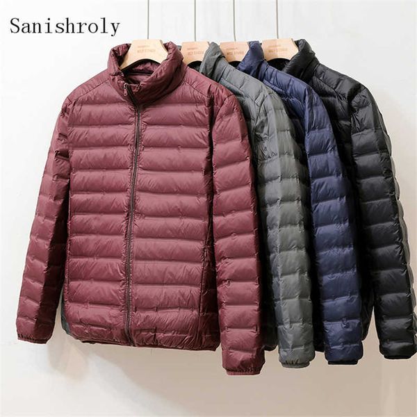 men's down parkas 2021 autumn winter 90% white duck jacket male lightweight coats stand collar windproof outwears plus size g220930, Black
men's down parkas 2021 autumn winter 90% white duck jacket male lightweight coats stand collar windproof outwears plus size g220930, Black