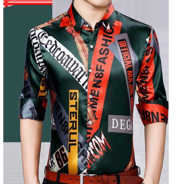 men's casual shirts 2022 brand new long sleeve men social shirt streetwear casual letter shirts dress mens slim regular fit clothes fas, White;black
men's casual shirts 2022 brand new long sleeve men social shirt streetwear casual letter shirts dress mens slim regular fit clothes fas, White;black