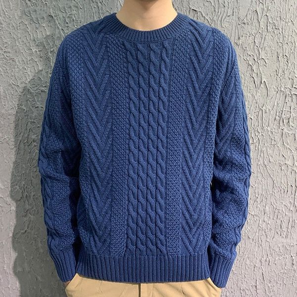 cable knit sweater men autumn winter men casual clothes crewneck chunky cardigan pullover sweaer shirts, White;black
cable knit sweater men autumn winter men casual clothes crewneck chunky cardigan pullover sweaer shirts, White;black
