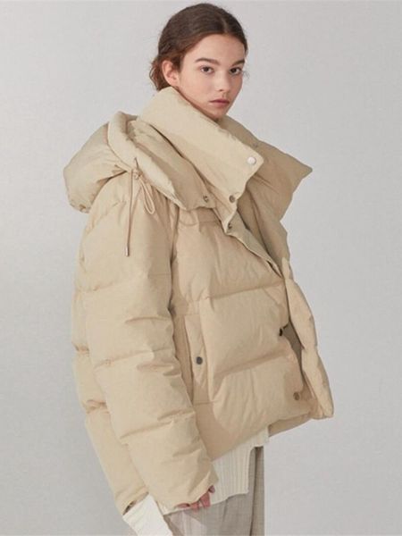 women's down parkas more than 300g duck down filling coats winter bat sleeved bread style down coats female thicker warm oversized park, Black
women's down parkas more than 300g duck down filling coats winter bat sleeved bread style down coats female thicker warm oversized park, Black