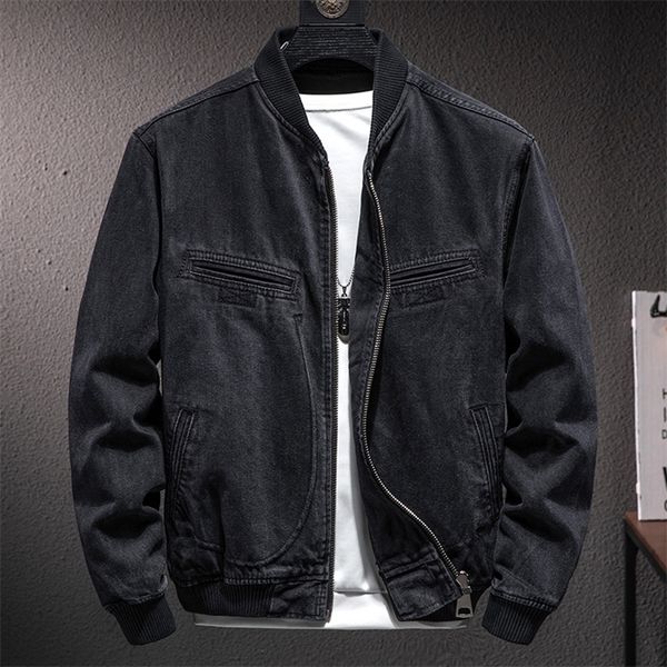 mens jackets autumn stand collar zipper denim men casual british slim black motorcycle male baseball cowboy coat 220930, Black;brown
mens jackets autumn stand collar zipper denim men casual british slim black motorcycle male baseball cowboy coat 220930, Black;brown