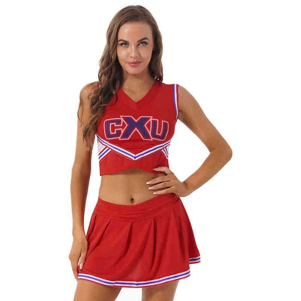 women's tracksuits womens cheerleading outfits school girls group cheerleader come letter printing v neck sleeveless t-shirt with pleat, Gray
women's tracksuits womens cheerleading outfits school girls group cheerleader come letter printing v neck sleeveless t-shirt with pleat, Gray