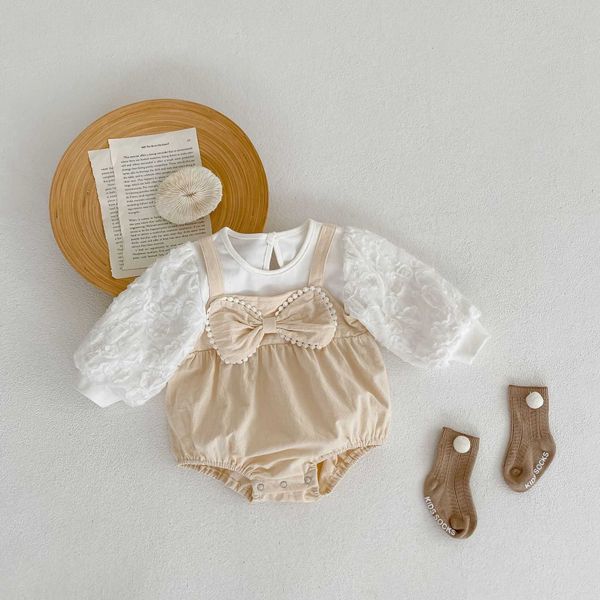 rompers 2022 autumn new kid girl big bow long sleeve romper boy baby flower casual jumpsuit infant full cotton onesie toddler outfits j22092, Blue
rompers 2022 autumn new kid girl big bow long sleeve romper boy baby flower casual jumpsuit infant full cotton onesie toddler outfits j22092, Blue