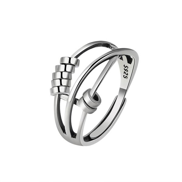 anti anxiety band rings 925 sterling silver adjustable rotating beads ring jewelry gift
anti anxiety band rings 925 sterling silver adjustable rotating beads ring jewelry gift