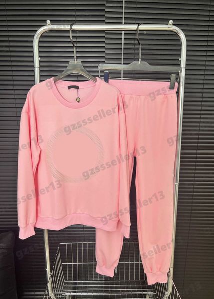 womens tracksuit classic character pattern diamond decoration sets designer women clothing round neck sweatshirts and loose fitting pants ro, Gray
womens tracksuit classic character pattern diamond decoration sets designer women clothing round neck sweatshirts and loose fitting pants ro, Gray