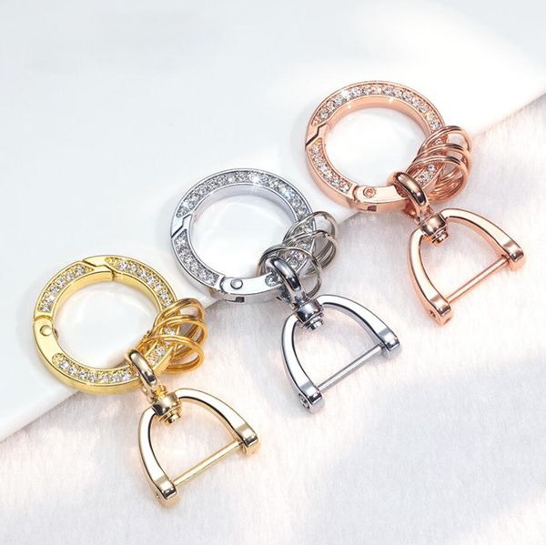 luxury fashion women metal key holder spring buckle keyring inlay rhinestones keychain accessories auto key pendant jewelry gift, Silver
luxury fashion women metal key holder spring buckle keyring inlay rhinestones keychain accessories auto key pendant jewelry gift, Silver