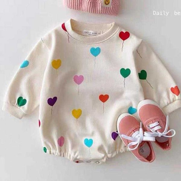 rompers 2022 spring new cute colorful hearts print baby girl bodysuit cotton with long sleeves baby boy jumpsuit fashion baby girl clothes j, Blue
rompers 2022 spring new cute colorful hearts print baby girl bodysuit cotton with long sleeves baby boy jumpsuit fashion baby girl clothes j, Blue