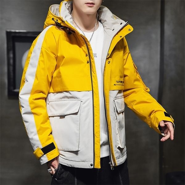 mens down parkas winter warm jacket men casual sportswear hooded coat youth outwear loose fashion jackets mens clothing drop 2201006, Black
mens down parkas winter warm jacket men casual sportswear hooded coat youth outwear loose fashion jackets mens clothing drop 2201006, Black
