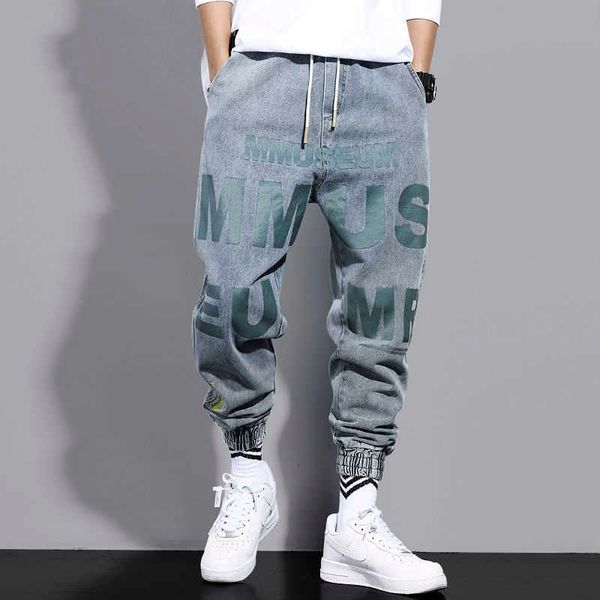 men's pants cargo jeans ankle length loose harlan harajuku style casual men elastic waist hip hop trousers g220929, Black
men's pants cargo jeans ankle length loose harlan harajuku style casual men elastic waist hip hop trousers g220929, Black