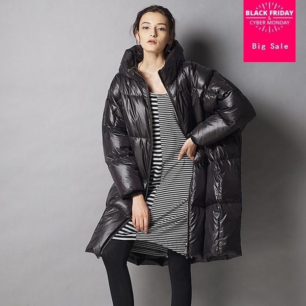 women's down parkas 7xl fashion winter fashion brand hooded 90 duck down jacket female longer thicker down feather filler warm coat wj1, Black
women's down parkas 7xl fashion winter fashion brand hooded 90 duck down jacket female longer thicker down feather filler warm coat wj1, Black