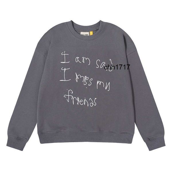 chaopai meichao galleryes dept terry round neck sweater men's and women's large alphabet printed pullover, Black
chaopai meichao galleryes dept terry round neck sweater men's and women's large alphabet printed pullover, Black