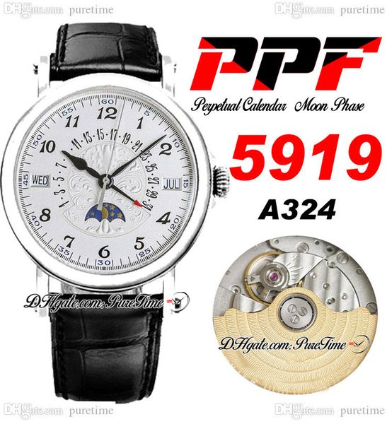 ppf perpetual calendar 5919 a324 automatic mens watch moon phase 38mm steel case 3d flowers totem dial blue roman black leather strap super, Slivery;brown
ppf perpetual calendar 5919 a324 automatic mens watch moon phase 38mm steel case 3d flowers totem dial blue roman black leather strap super, Slivery;brown