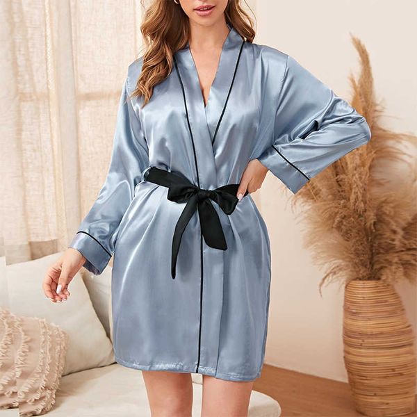 women's sleepwear solid bride bridesmaid wedding kimono robe bathrobe gown casual womens autumn new satin nightgown dressing gown v-nec, Black;red
women's sleepwear solid bride bridesmaid wedding kimono robe bathrobe gown casual womens autumn new satin nightgown dressing gown v-nec, Black;red