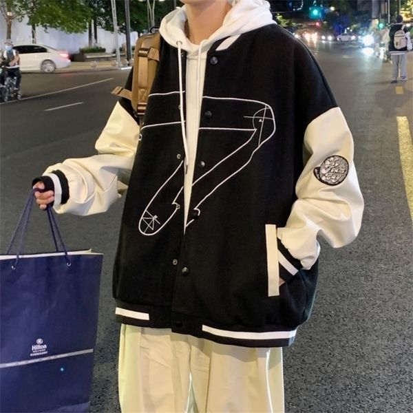 mens jackets casual college wear american fashion clothing singlebreasted baseball loose embroidery brand coats varsity 220930, Black;brown
mens jackets casual college wear american fashion clothing singlebreasted baseball loose embroidery brand coats varsity 220930, Black;brown