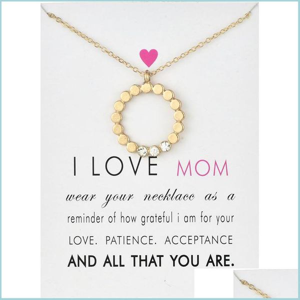 pendant necklaces i love mom circle pendant choker necklaces with card gold sier cz chain for women fashion jewelry mothers vipjewel dhcj1, Silver
pendant necklaces i love mom circle pendant choker necklaces with card gold sier cz chain for women fashion jewelry mothers vipjewel dhcj1, Silver