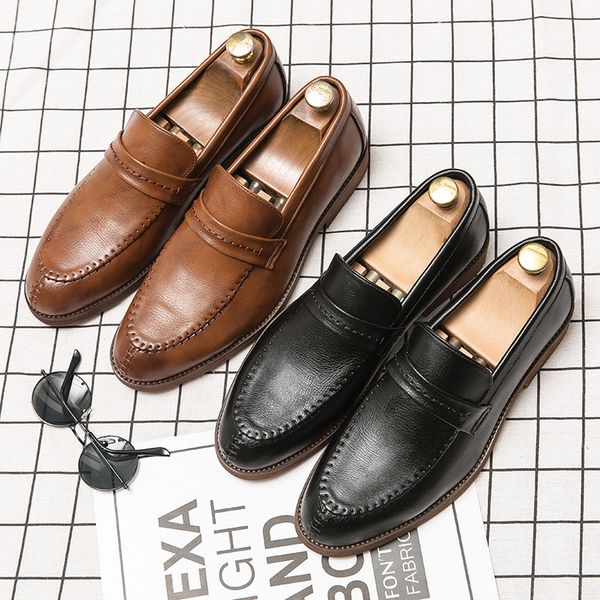luxury plain brogue oxford shoes stitching pointed toe men's fashion business shoes multi size 38-47, Black
luxury plain brogue oxford shoes stitching pointed toe men's fashion business shoes multi size 38-47, Black