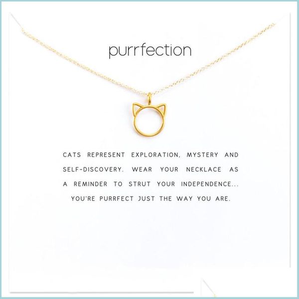 pendant necklaces choker necklaces with card gold sier cat design pendant necklace for fashion women jewelry purrfection dro vipjewel dhoqe, Silver
pendant necklaces choker necklaces with card gold sier cat design pendant necklace for fashion women jewelry purrfection dro vipjewel dhoqe, Silver
