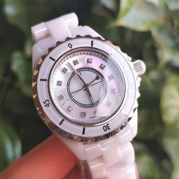 fashion elegant women's watch 33mm quartz movement ceramic strap sapphire crystal oyster perpetual designer luxury watch popular montre, Slivery;brown
fashion elegant women's watch 33mm quartz movement ceramic strap sapphire crystal oyster perpetual designer luxury watch popular montre, Slivery;brown