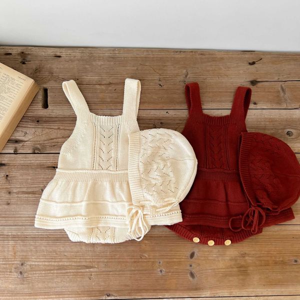 rompers 2022 baby new sleeveless solid knitting bodysuit girl allcompetition cotton soft keep warm sweater jumpsuit derss with cap j220922, Blue
rompers 2022 baby new sleeveless solid knitting bodysuit girl allcompetition cotton soft keep warm sweater jumpsuit derss with cap j220922, Blue